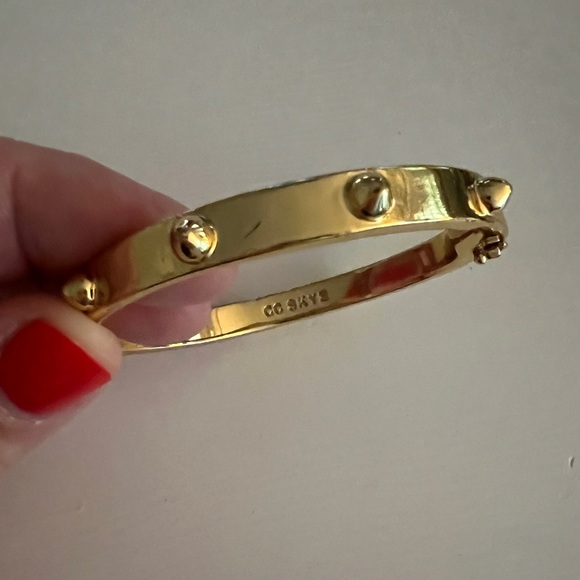 CC Skye Gold Plates Mini Spike Bangle - Picture 5 of 6